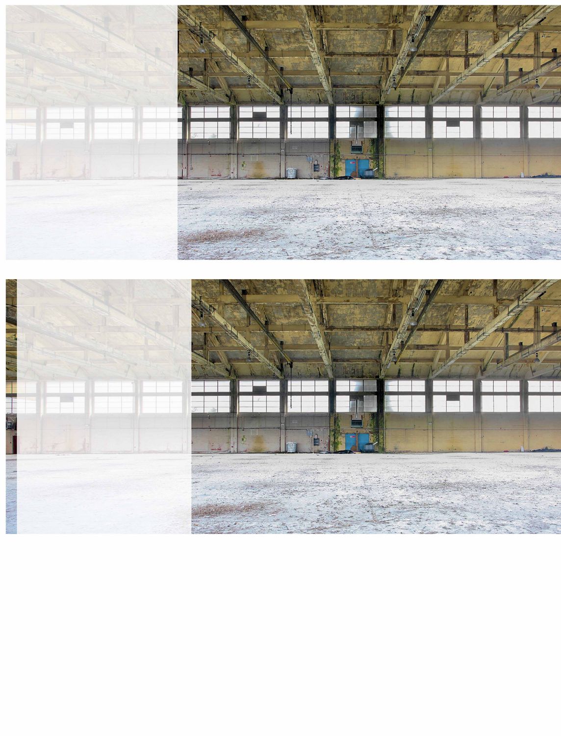 Inside the Hullavington office before renovation