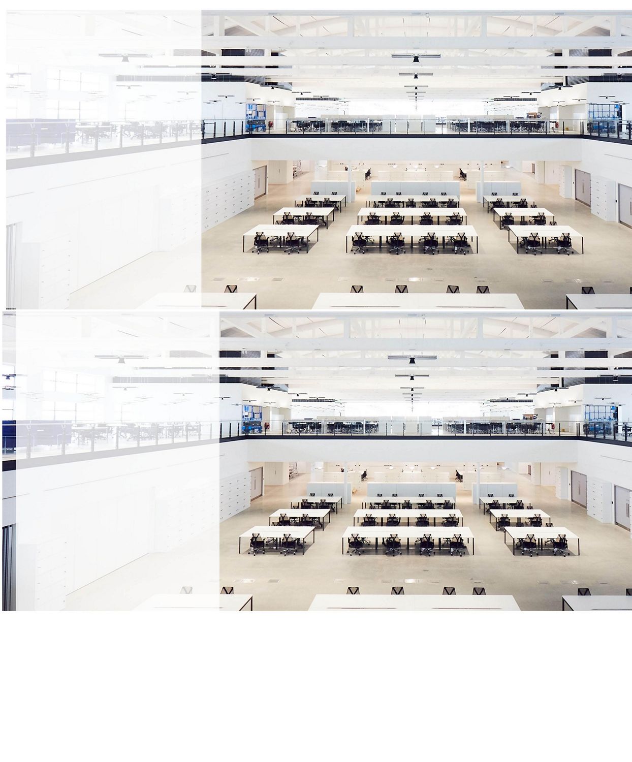 Inside the Hullavington office after renovation.