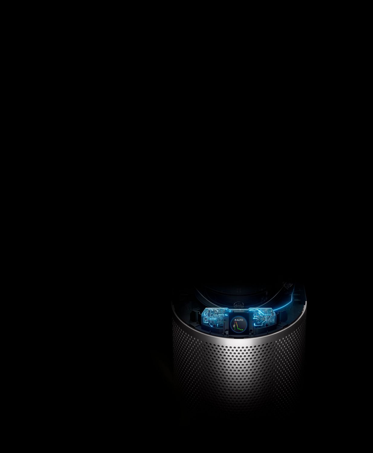 The technology inside a Dyson purifier.