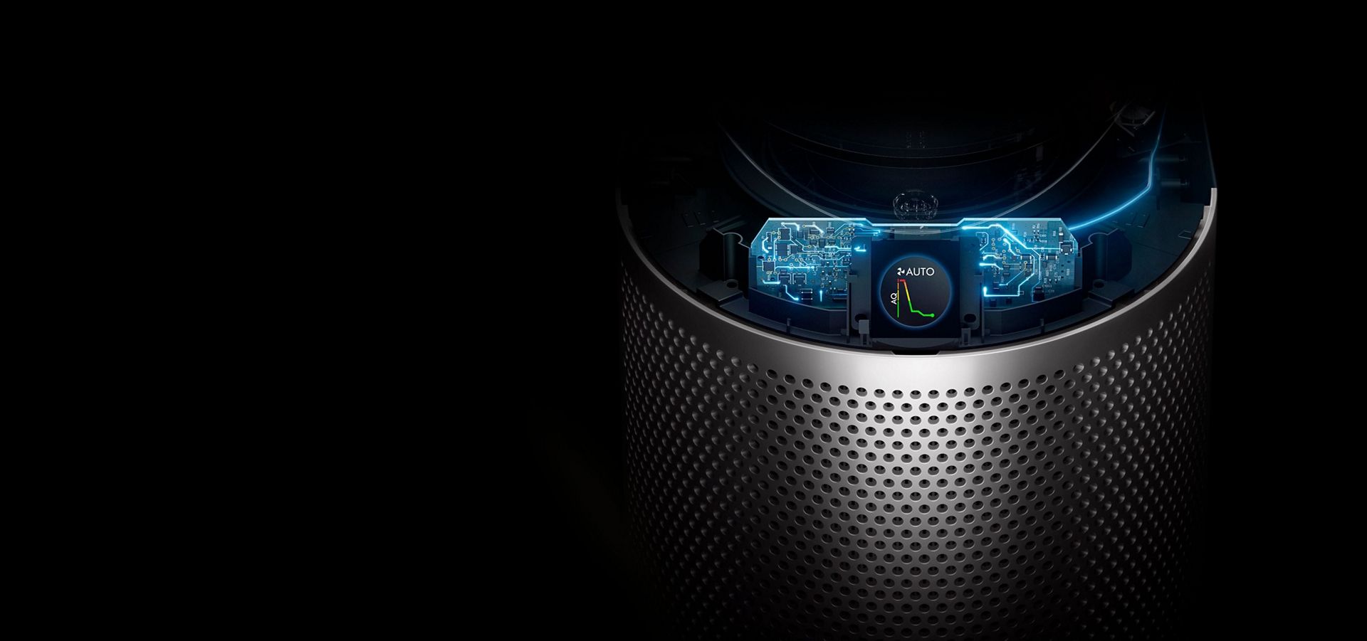 The technology inside a Dyson purifier.