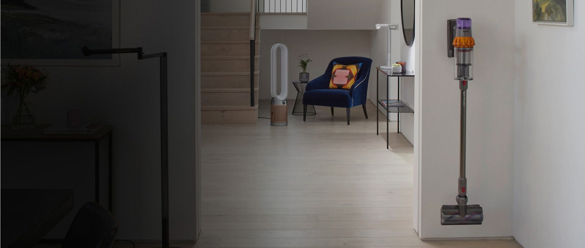 Dyson Technologie in einer Wohnung.