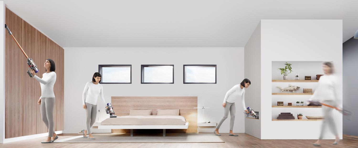 Dyson vacuum cleaning home