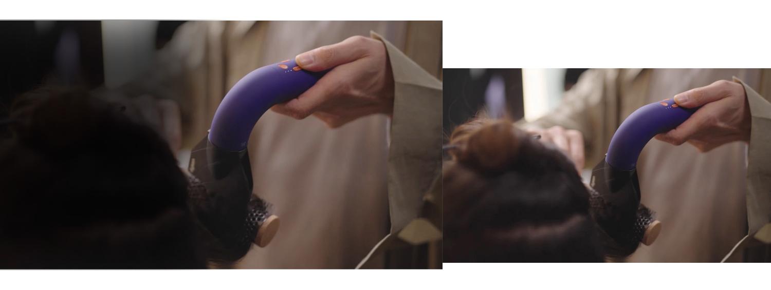 Dyson Global Ambassador Matthew Collins using the Dyson Supersonic Professional