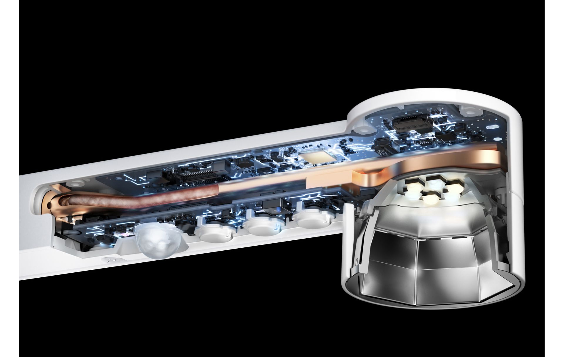 Dyson Solarcycle Morph light heat pipe technology