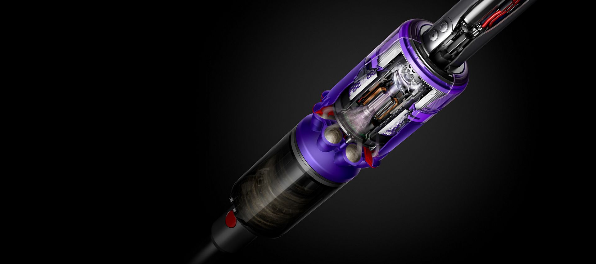 Plan en coupe du moteur Dyson Hyperdymium™