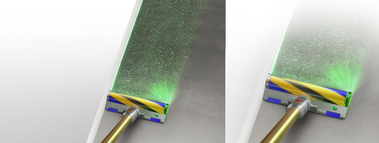 Dyson Laser Slim Fluffy™ laser cleaner head available on the Dyson Outsize Absolute+