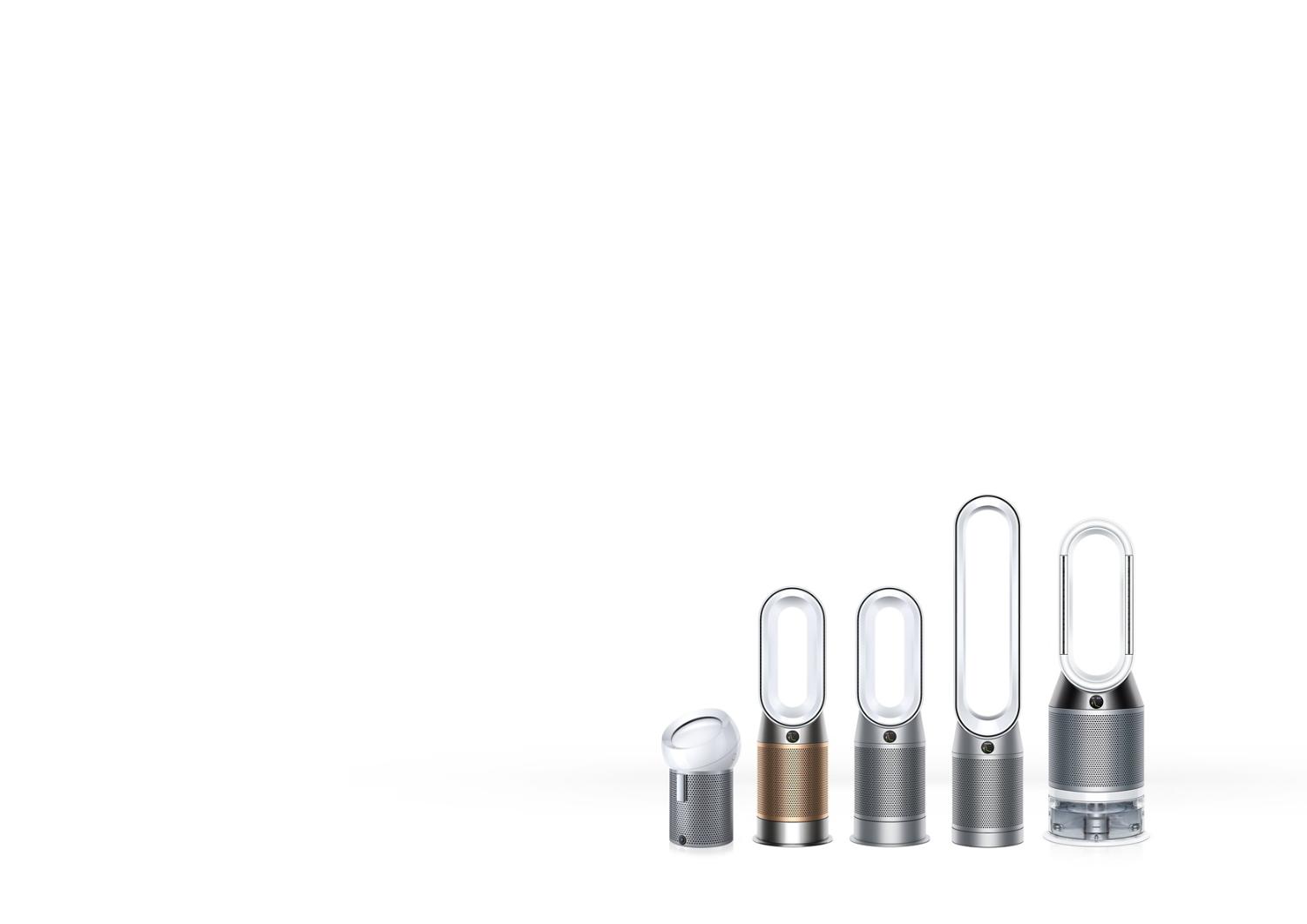 Range of Dyson purifiers