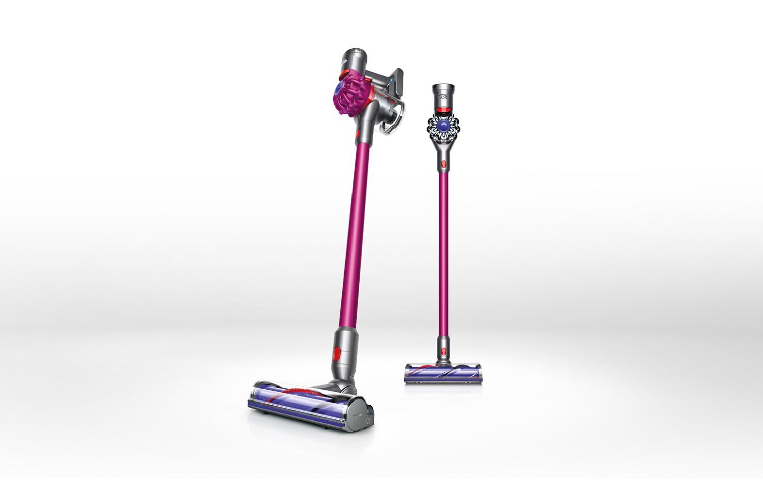 Dyson v7 being used on flooring