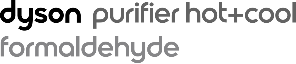 Dyson purifier hot+cool formaldehyde logo