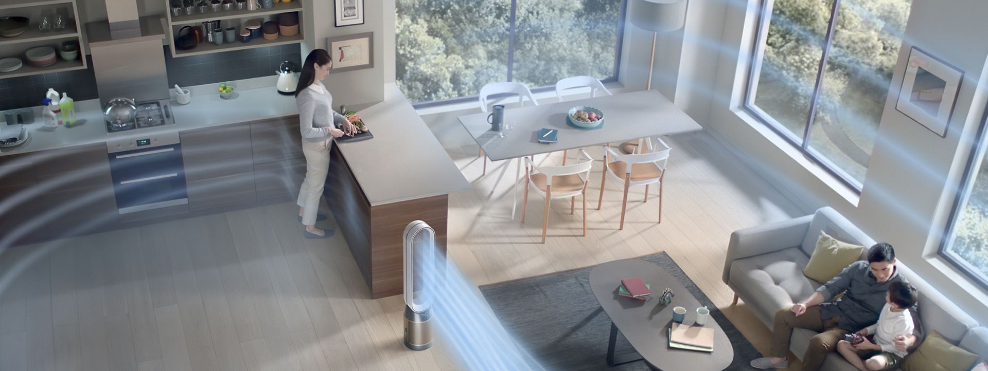 Dyson Outsize vacuum with Hair screw tool attachment cleaning hair from a dog bed.