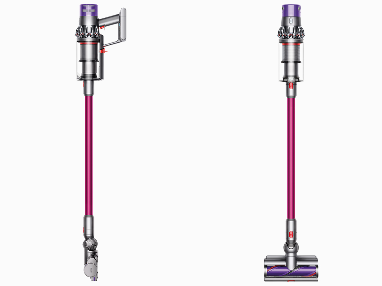 Dyson Cyclone V10 Animal vacuum front and side profile