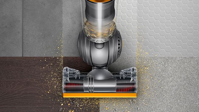 Dyson Ball Multifloor vacuum cleaner vacuuming multiple floor types