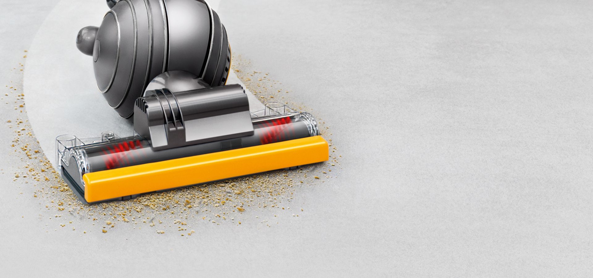 Dyson upright vacuum cleaner on carpet