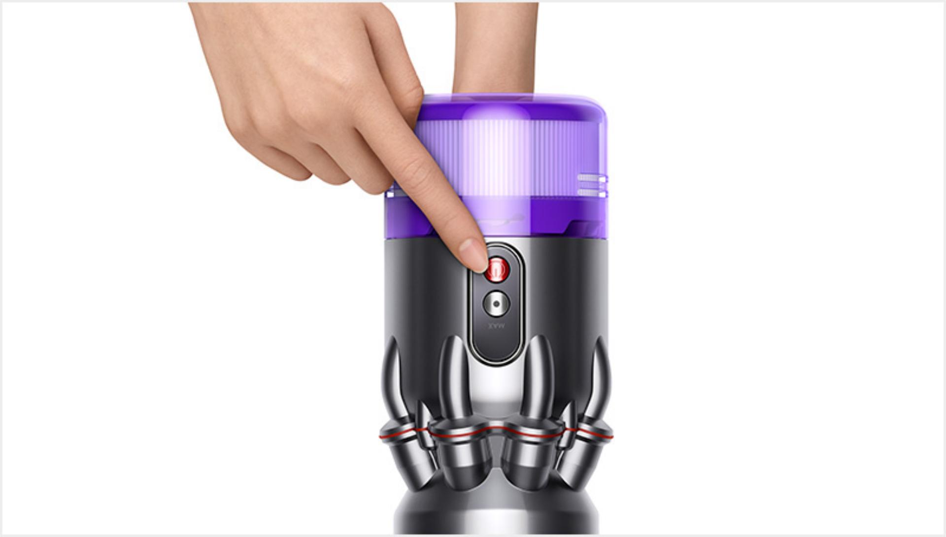 Dyson Humdinger power button