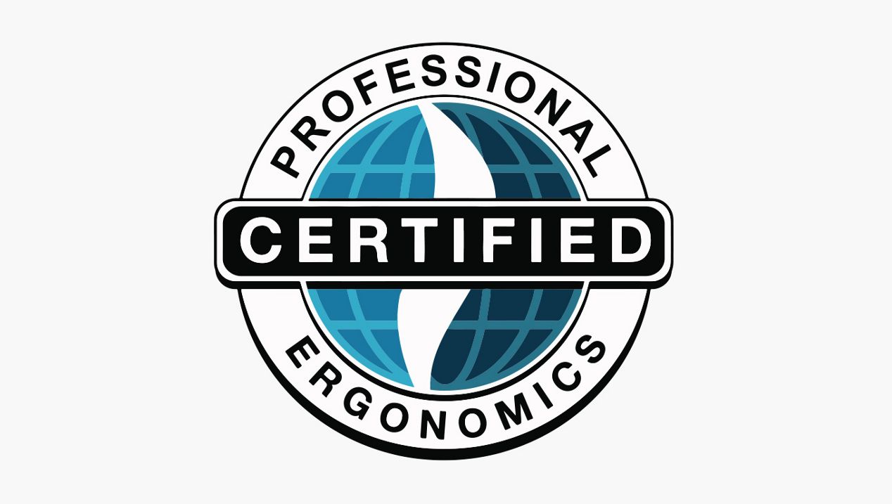Professional ergonomics certified badge