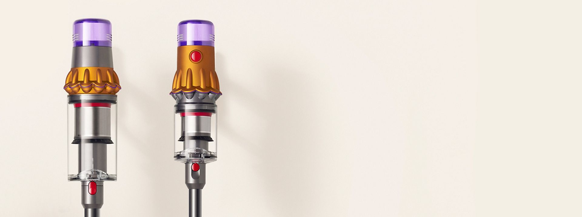 Dyson V12 Detect Slim vacuum bin comparison