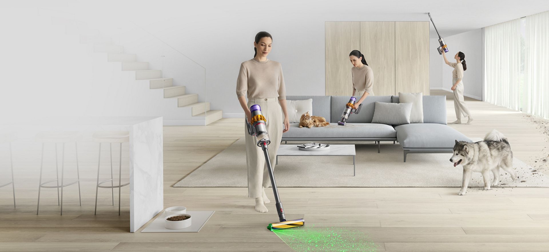 A última tecnologia de aspiradores sem fios Dyson