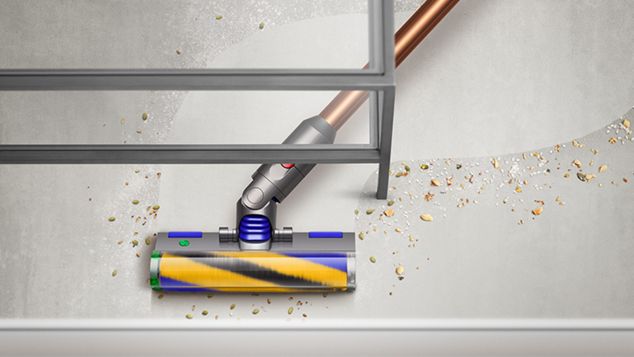 Tête d’aspirateur à laser Slim Fluffy nettoyant sous des meubles