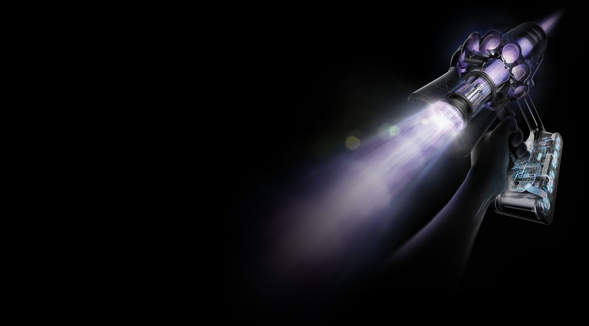 Dyson Cyclone V10 vacuum cleaner inner workings