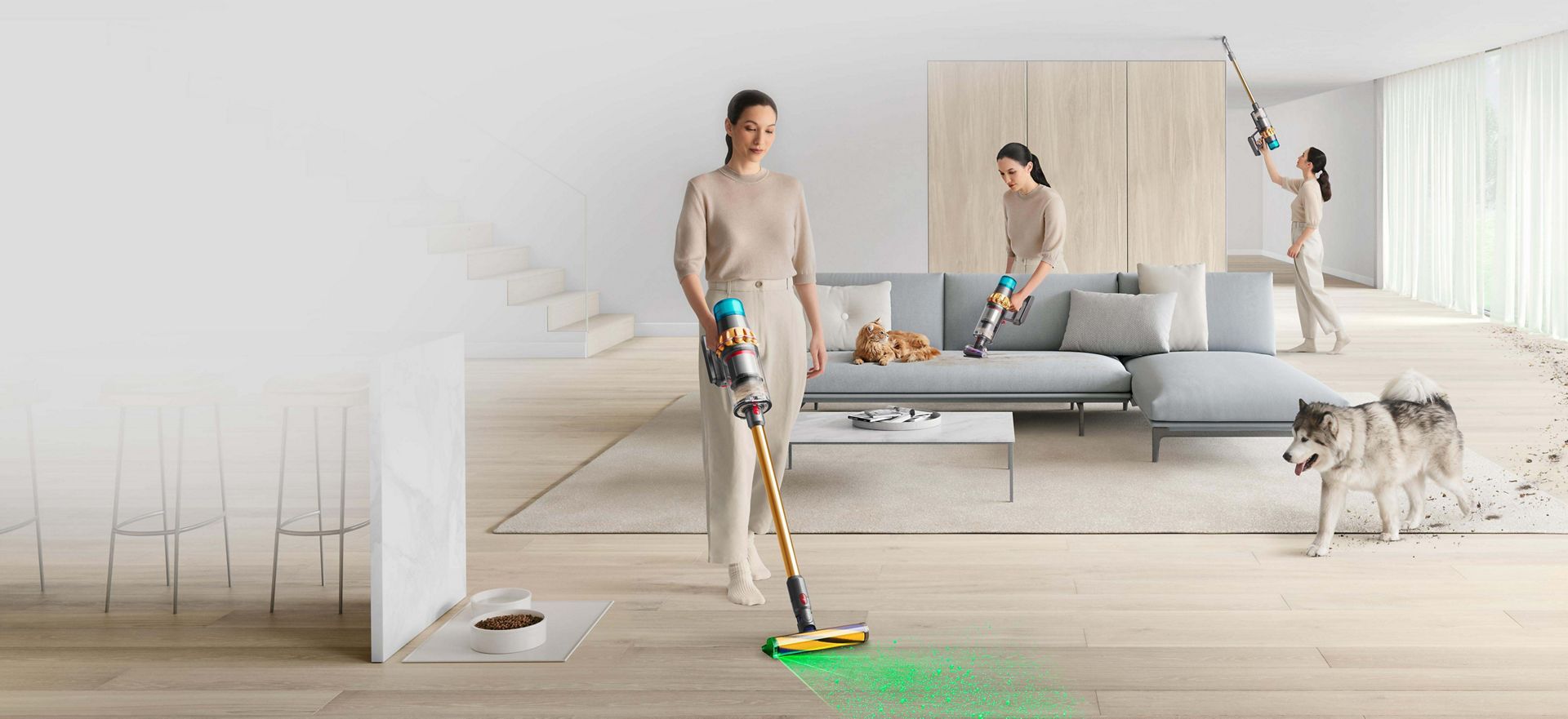 Dyson's versatile cleaning for homes with pets