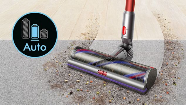 Cleaner head moving from hard floor to carpet in Auto mode