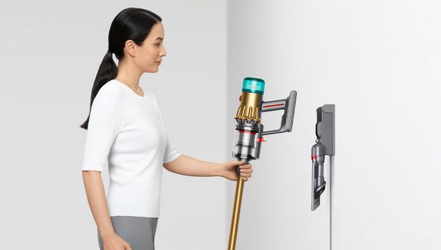 Placing Dyson vacuum into the wall dock