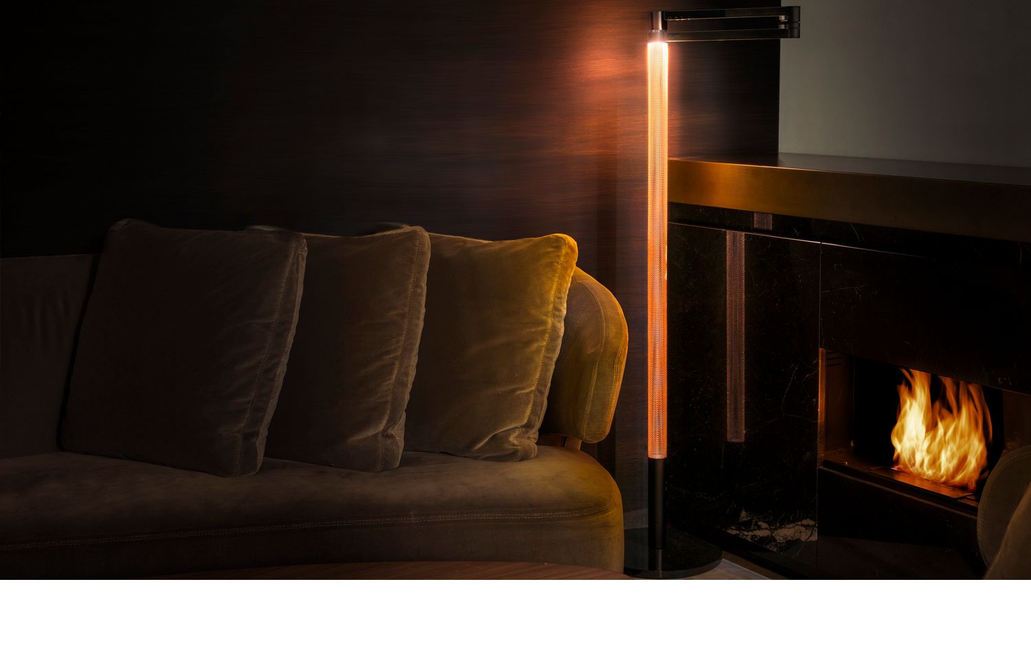 Dyson task light in hotel room 