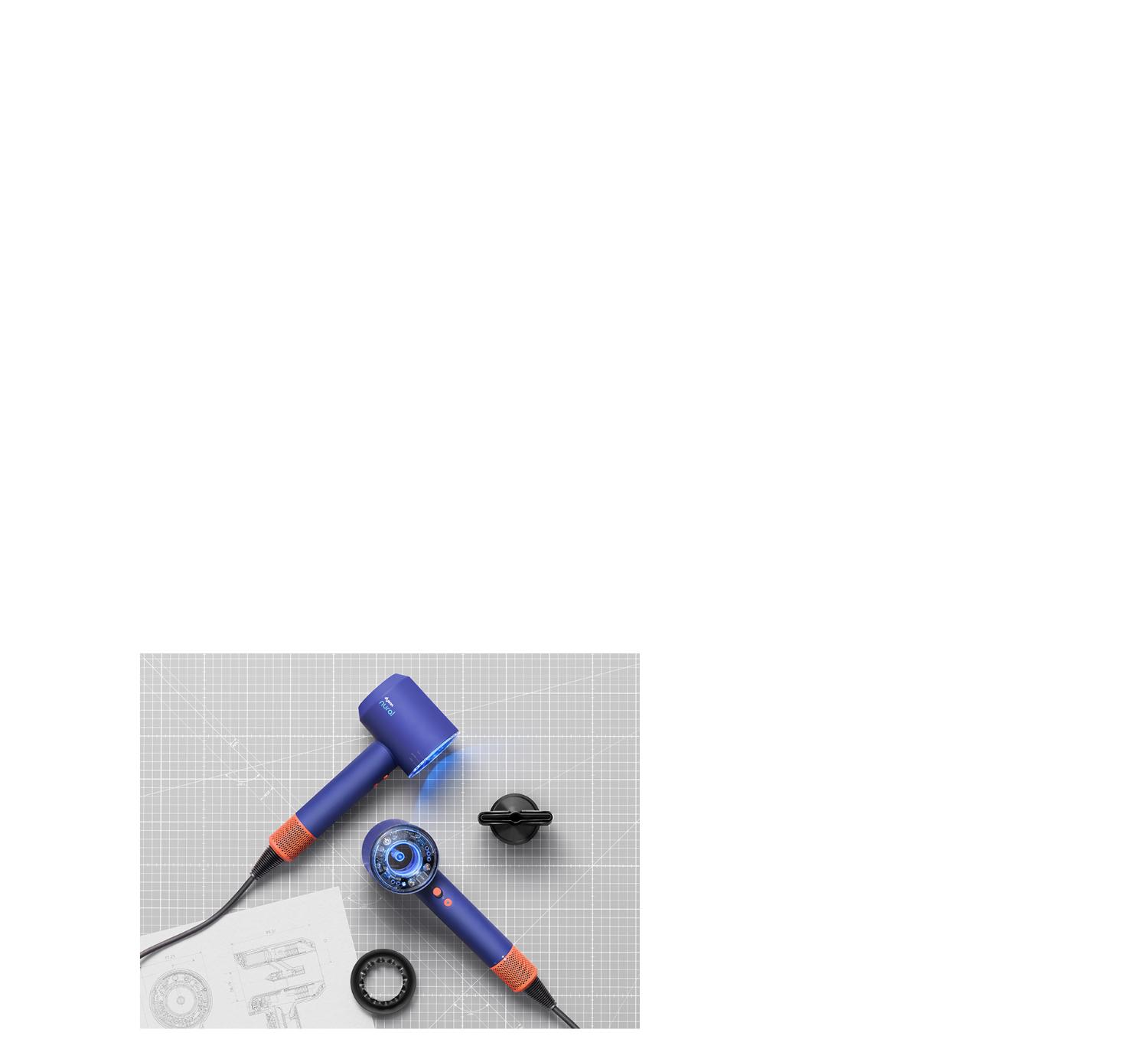 Dyson Supersonic hair dryer in Prussian Blue