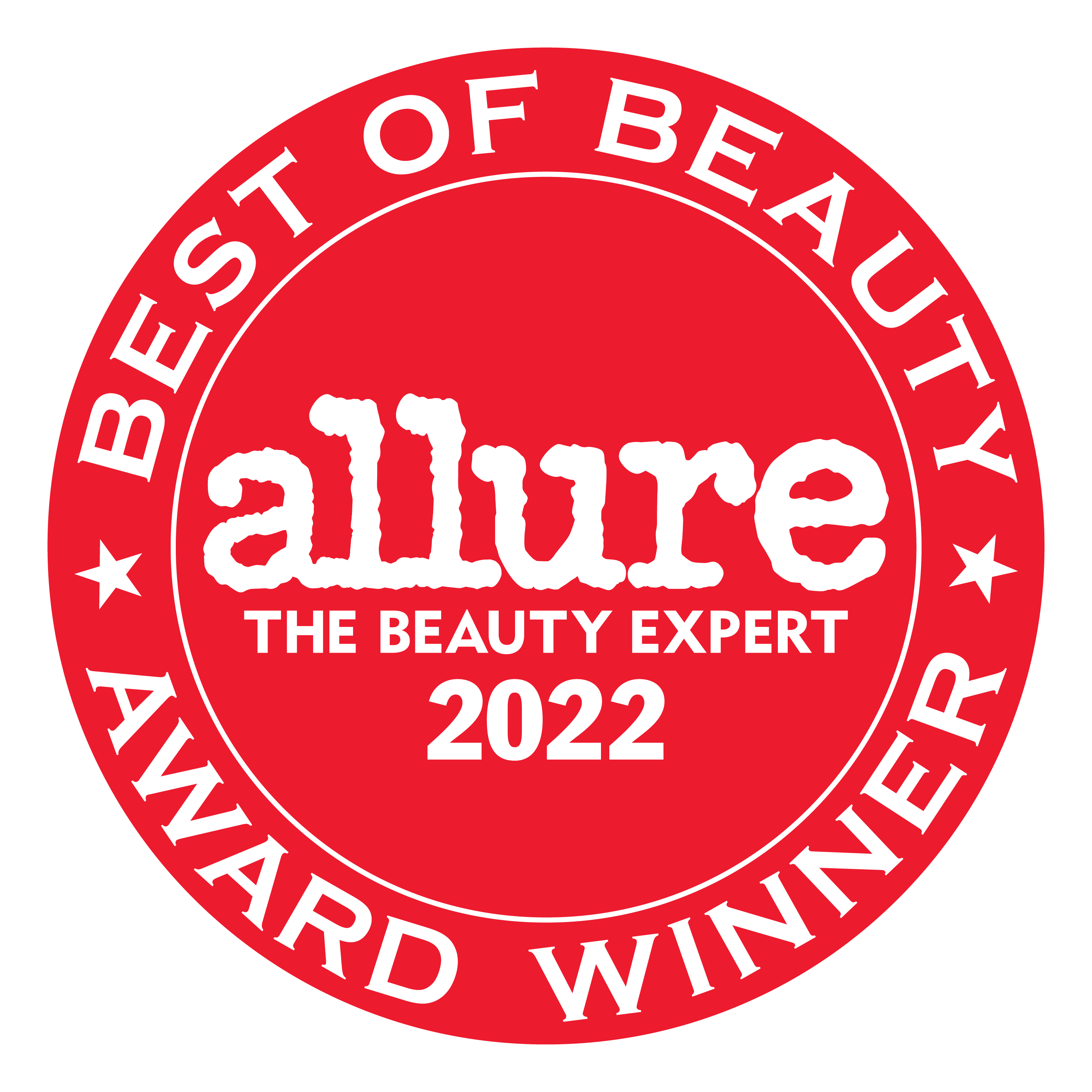 Allure Best of Beauty award 2021. 
