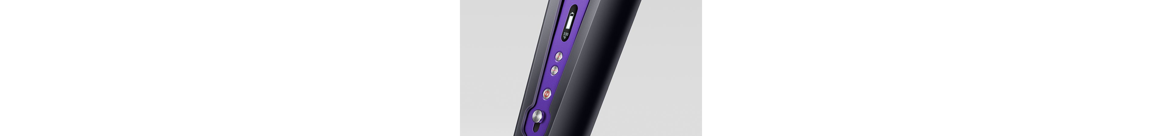 Dyson Corrale hair straightener charging socket and battery charge display