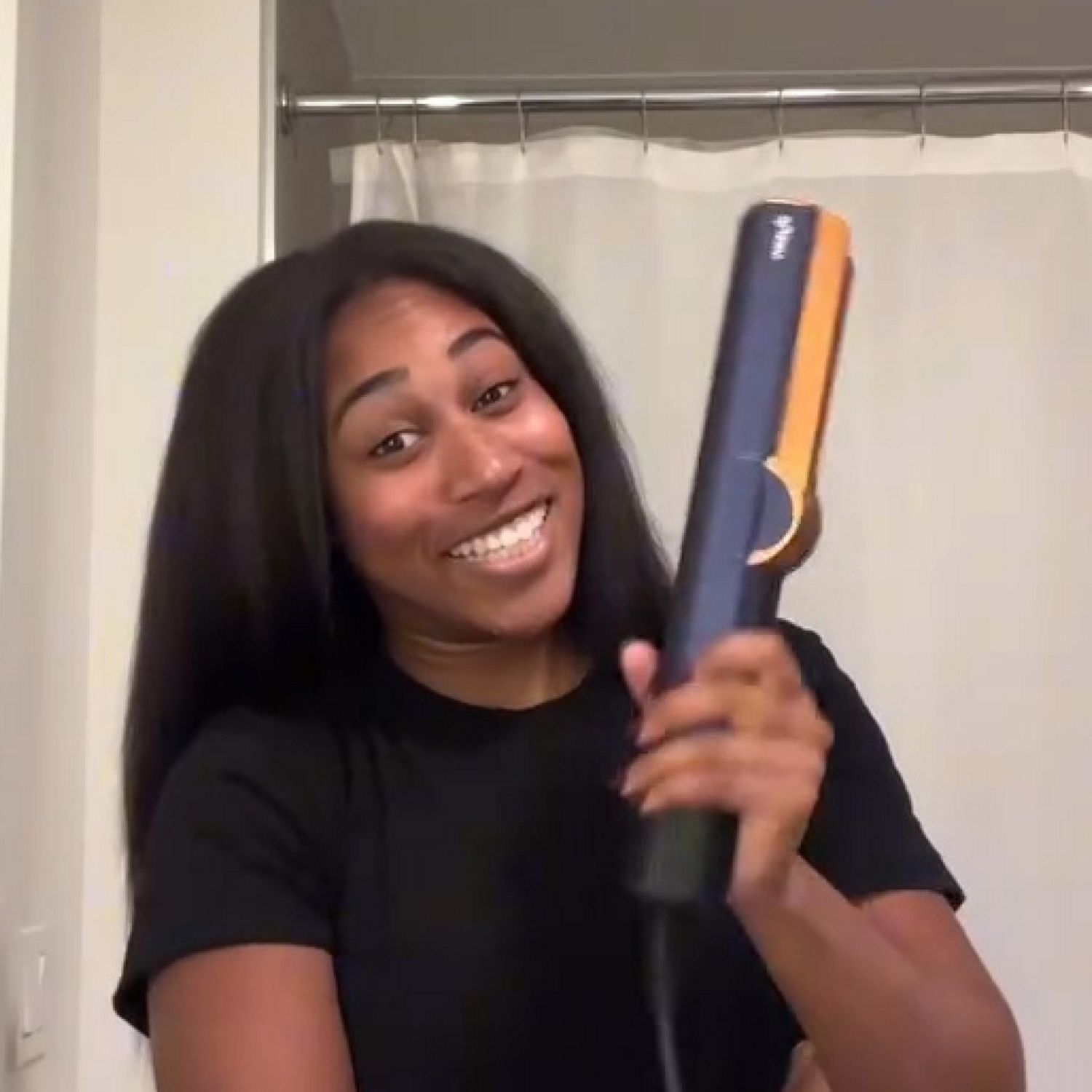 New dyson hair discount straightener