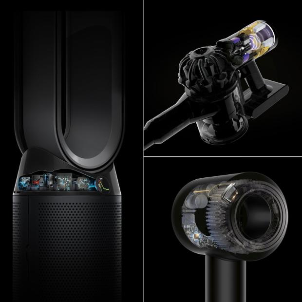 Produkty Dyson w kolażu