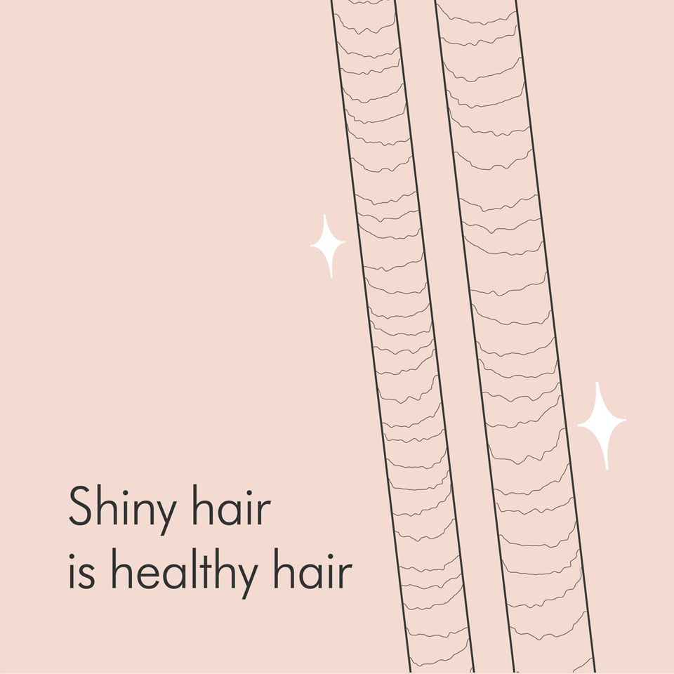 Shiny hair is healthy hair